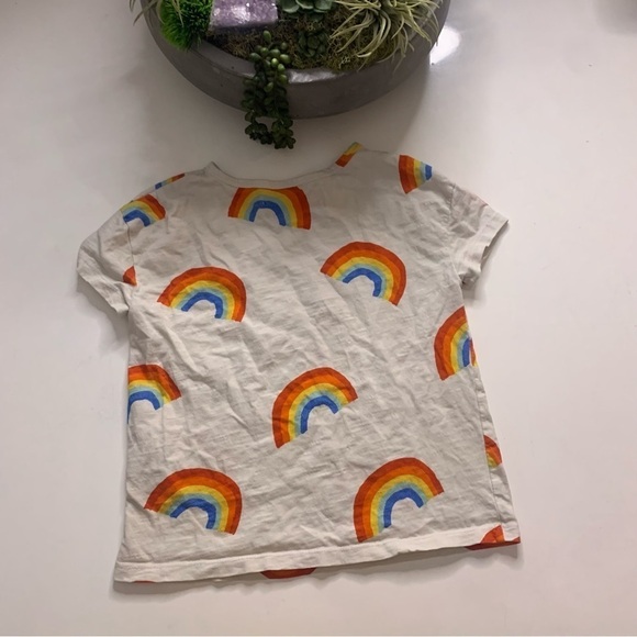 NADADELAZOS Rainbows Print short sleeve kids T-Shirt in Ivory 4 years tee - Picture 5 of 9